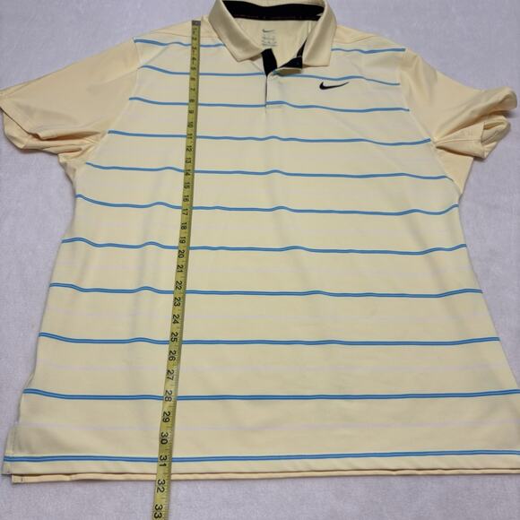 Nike Dri-Fit Tiger Woods Golf Polo Shirt Men's Size XL Yellow DR5318 RETIRED - Picture 12 of 12